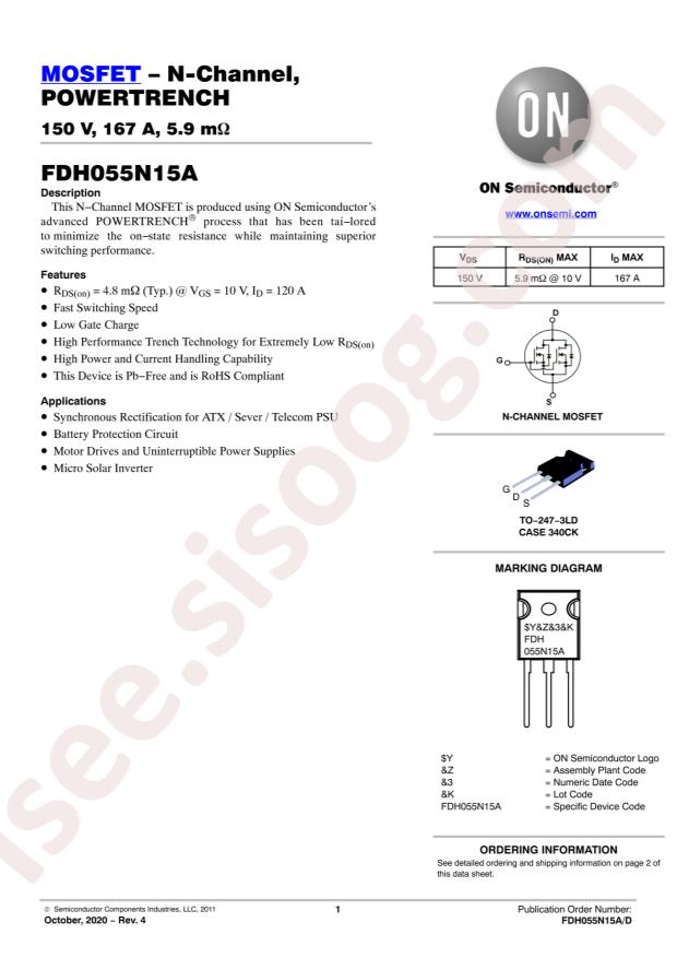FDH055N15A