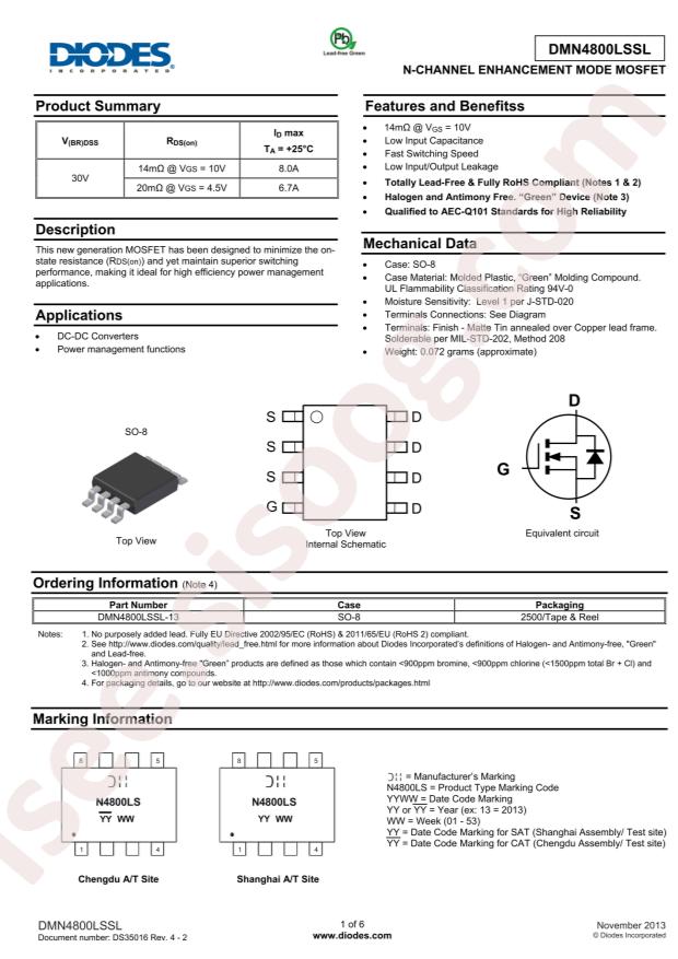 DMN4800LSSL-13