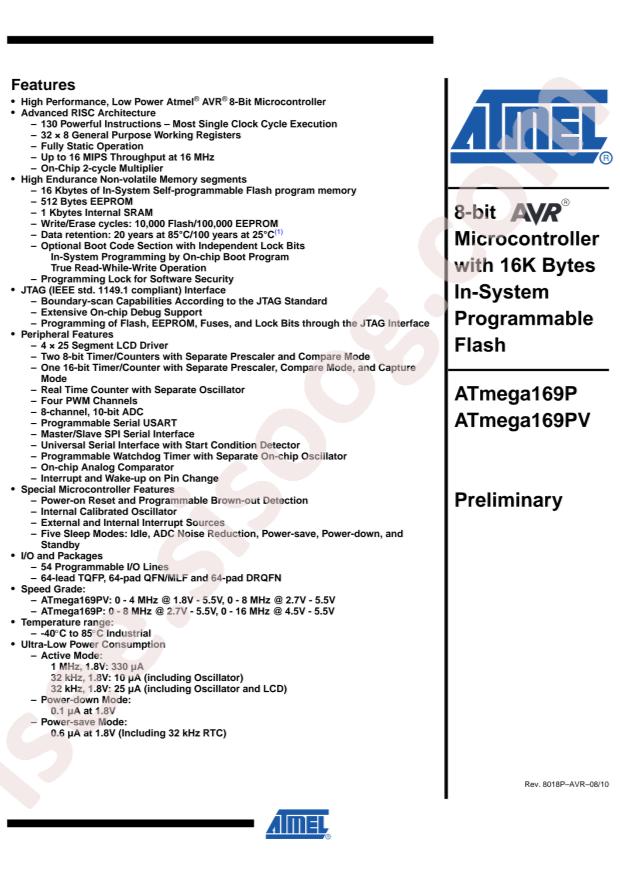 ATMEGA169PV-8MCHR