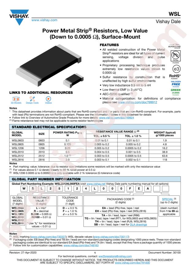 WSL2816R0150FEH