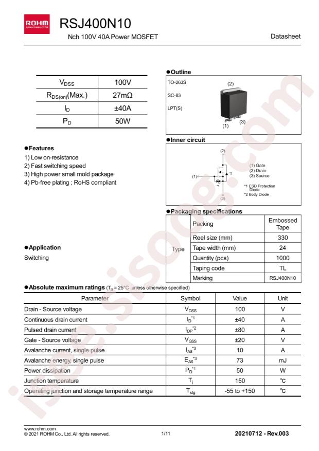 RSJ400N10TL