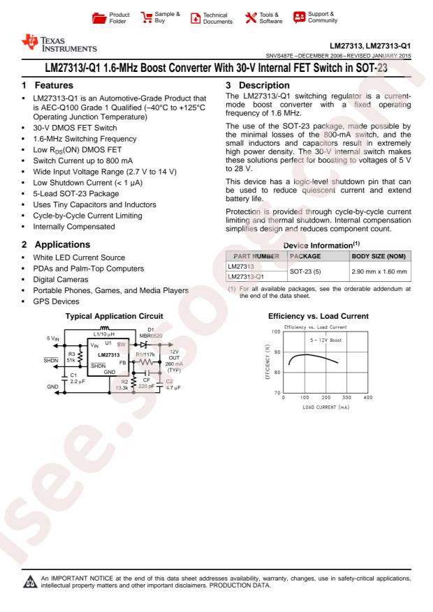 LM27313XMFX/NOPB