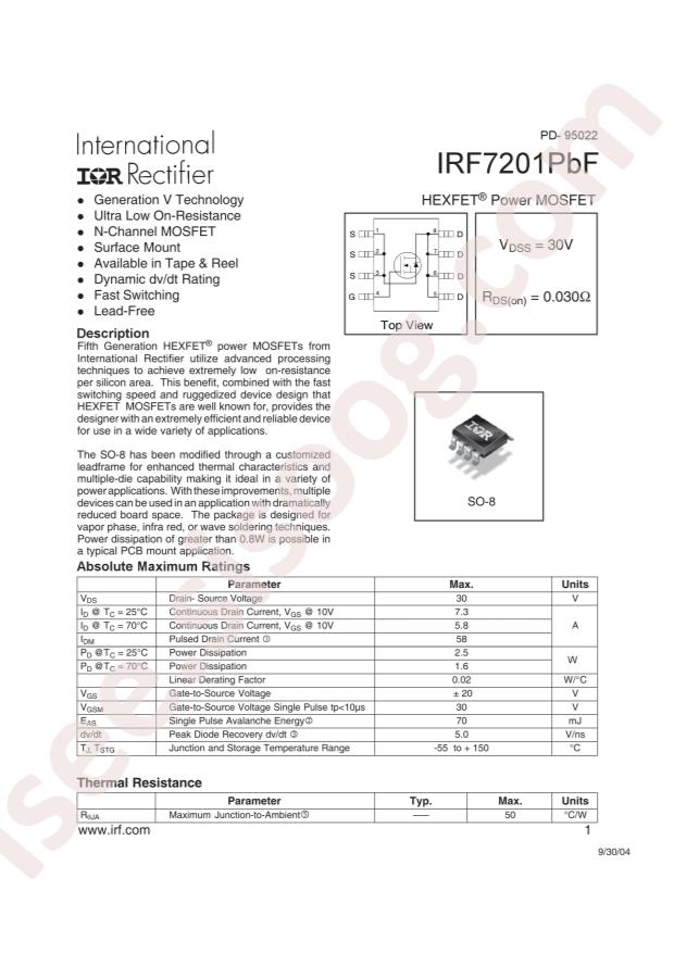 IRF7201TRPBF