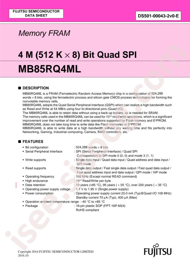 MB85RQ4MLPF-G-BCERE1