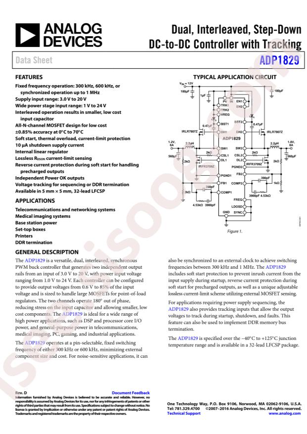 ADP1829ACPZ-R7