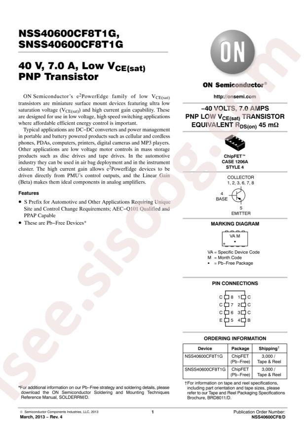 SNSS40600CF8T1G