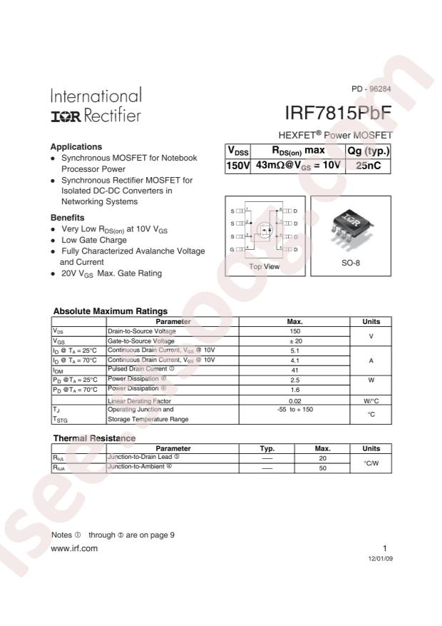IRF7815TRPBF