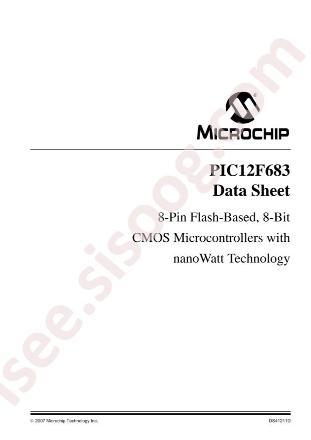 PIC12F683T-E/SN