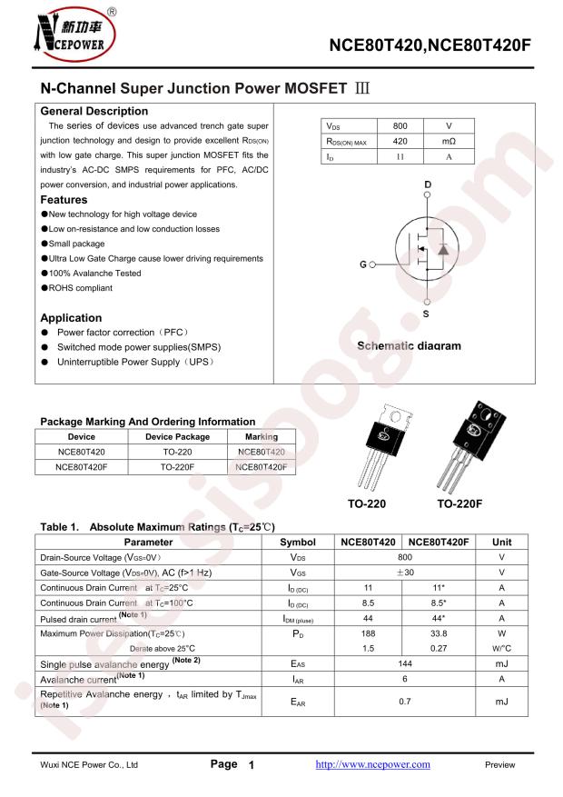 NCE80T420F