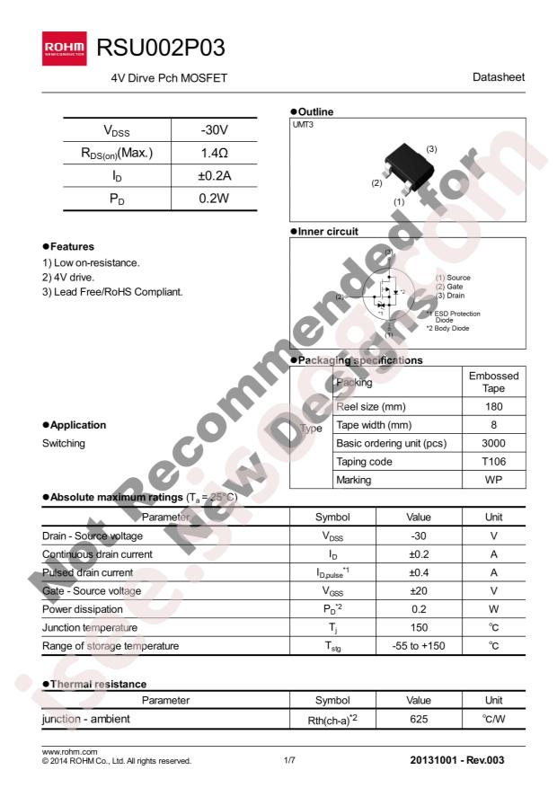 ROHM RSU002P03T106