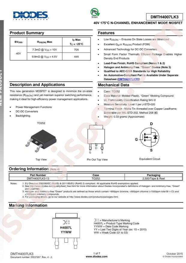 DMTH4007LK3-13
