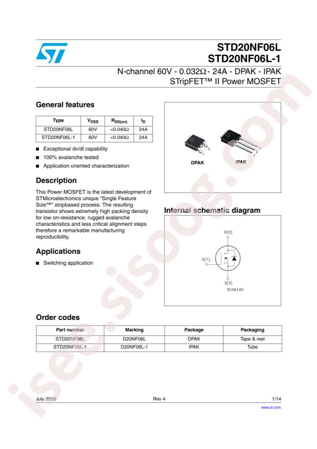 STD20NF06LT4