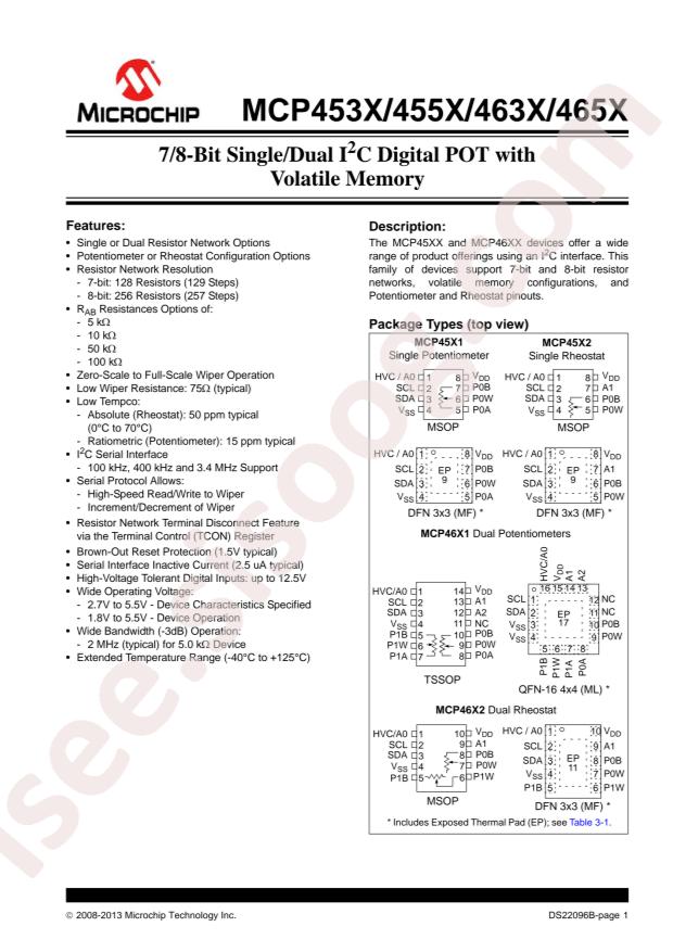 MCP4551-502E/MS