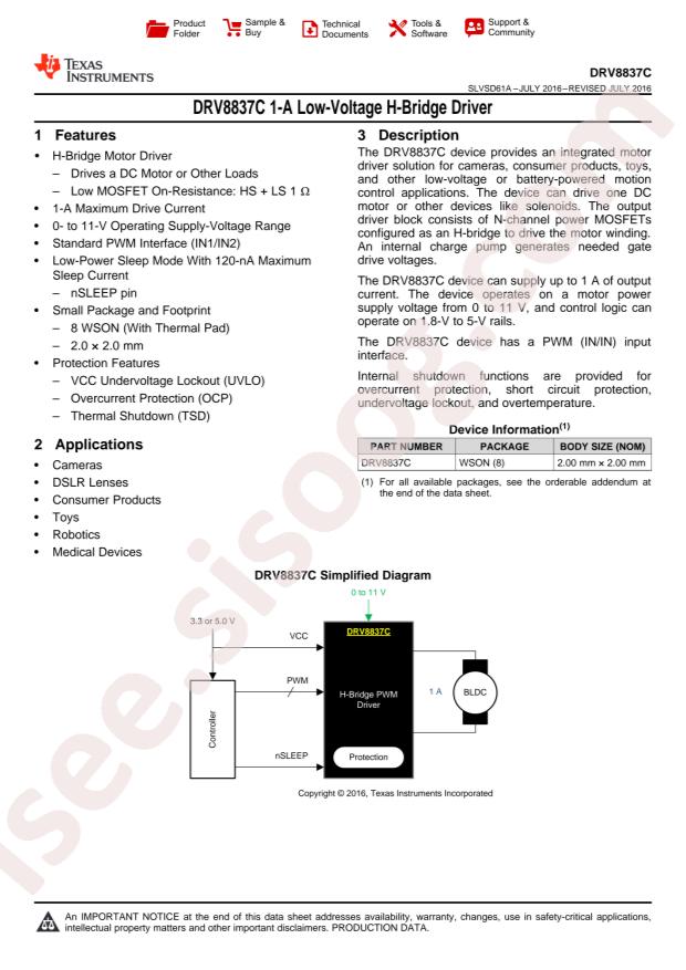 DRV8837CDSGT