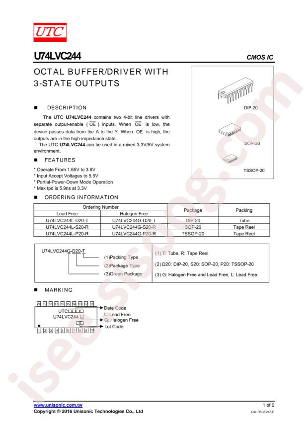 U74LVC244G-P20-R