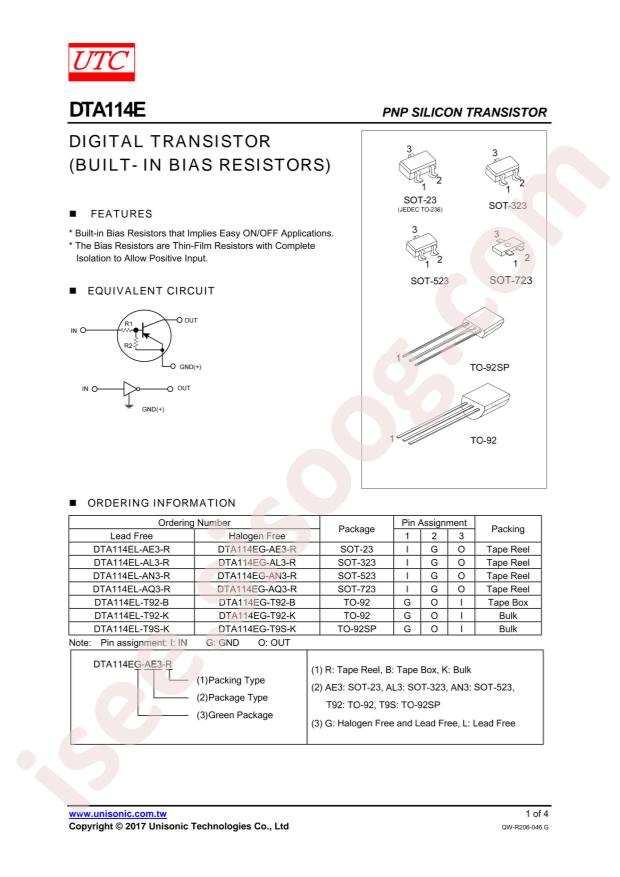 DTA114EL-T92-K