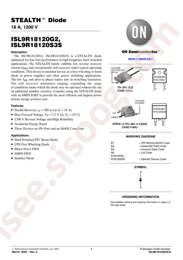 ISL9R18120S3ST