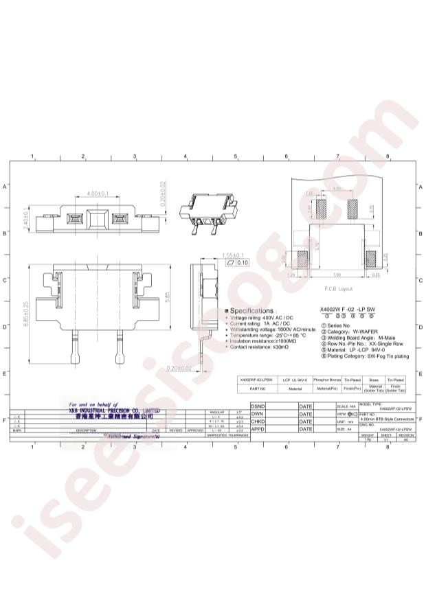 X4002WF-02-LPSW