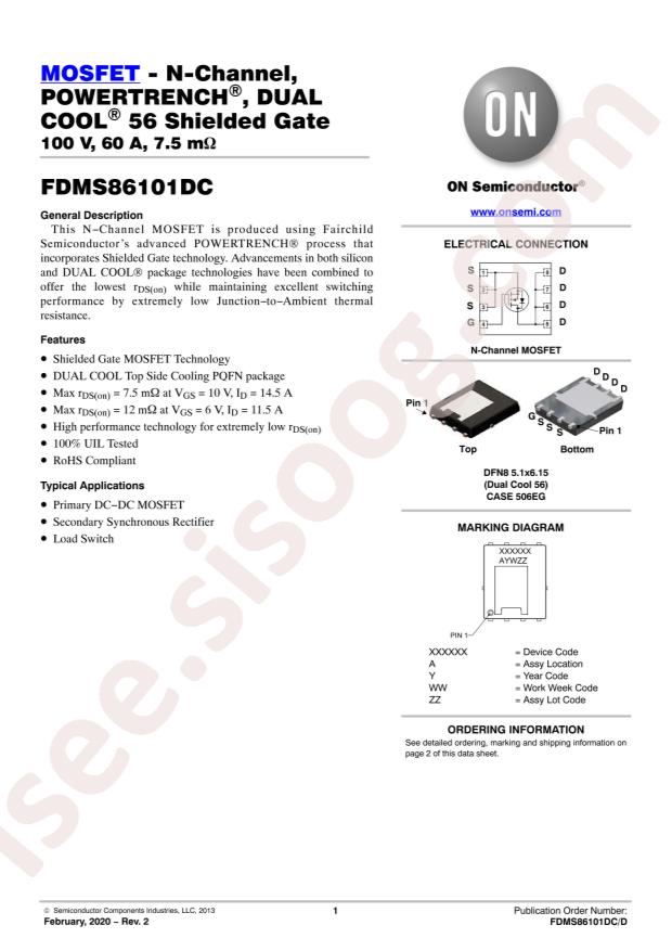 FDMS86101DC