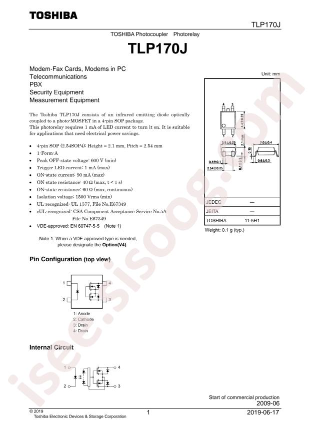 TLP170J(F)