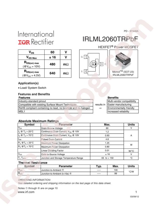 IRLML2060TRPBF
