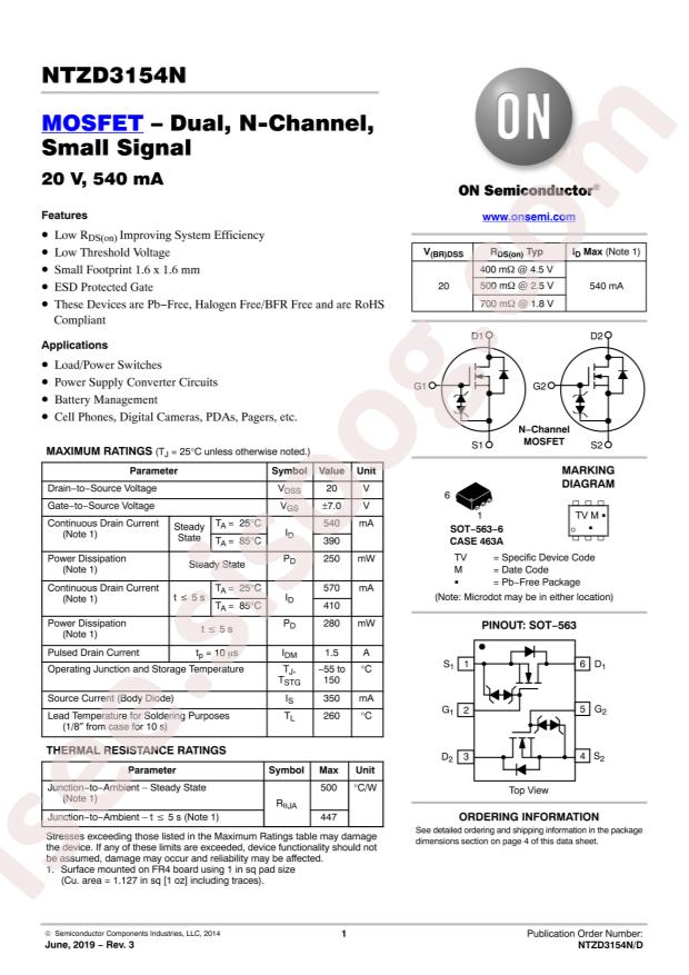 NTZD3154NT5G
