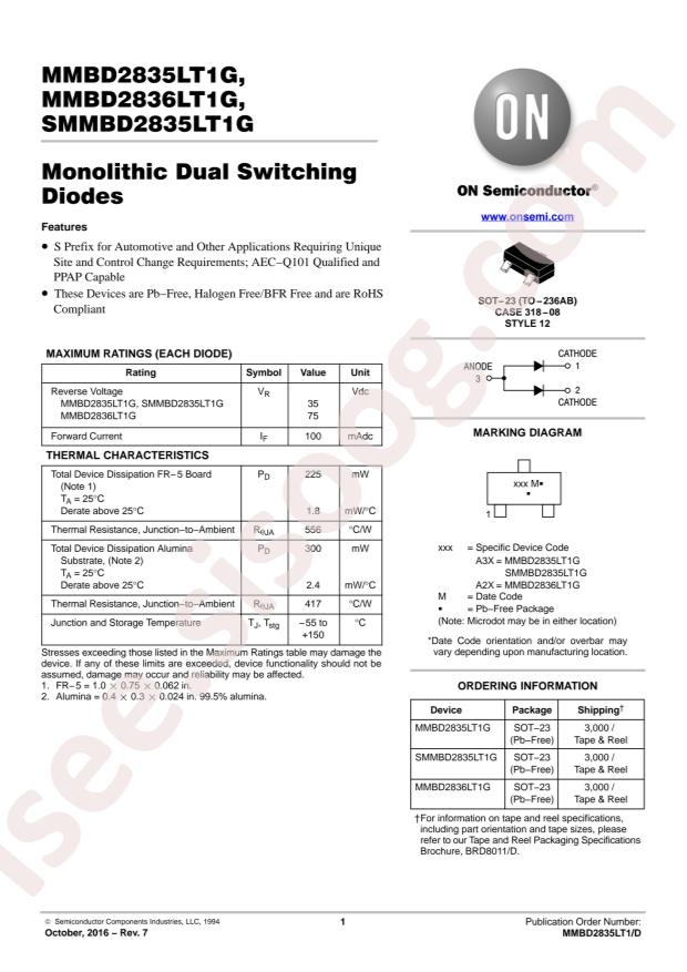MMBD2836LT1G
