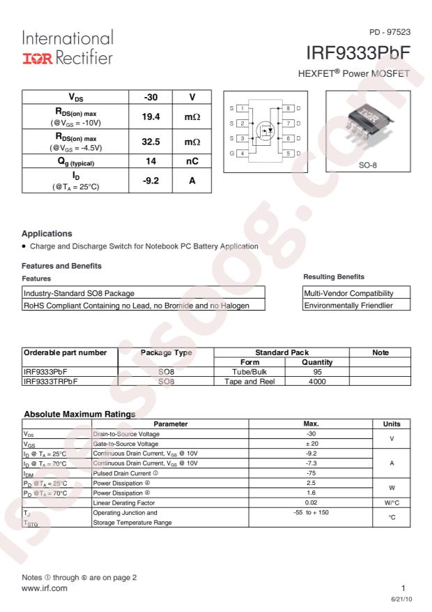 IRF9333TRPBF