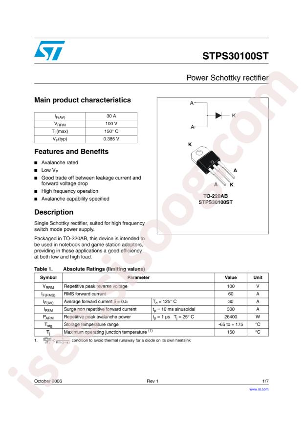 STPS30100ST