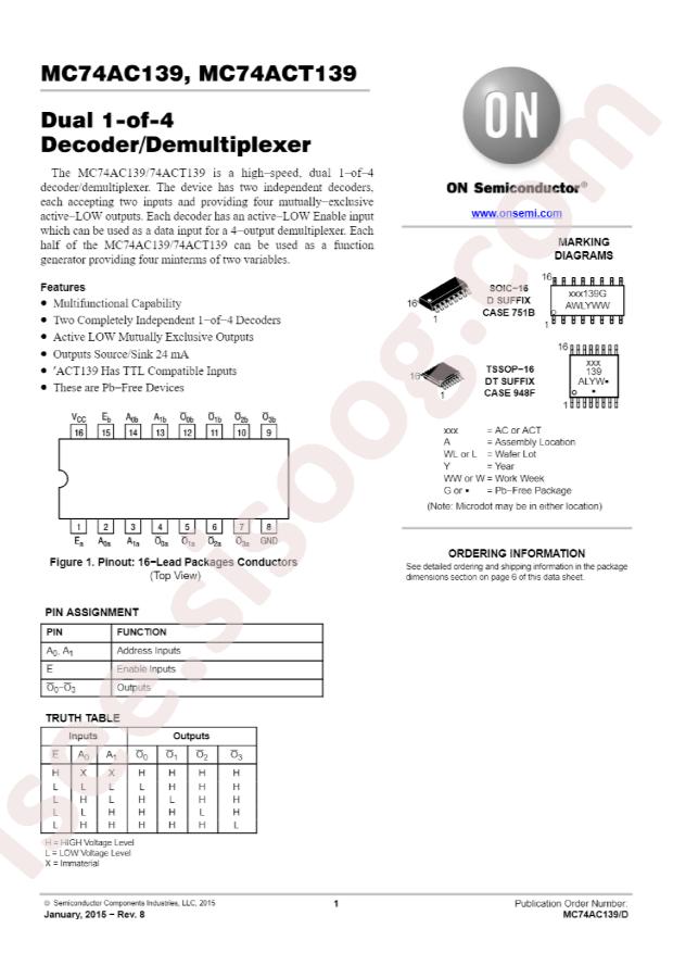 MC74AC139DR2G