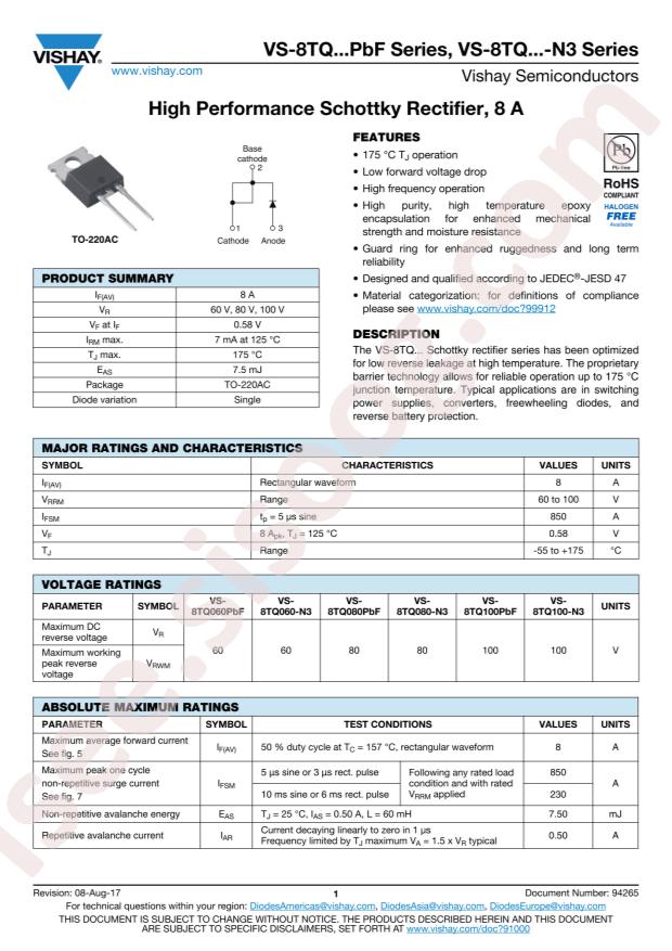 VS-8TQ060PBF