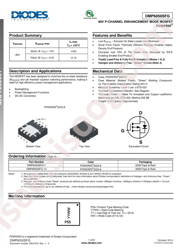 DMP6050SFG-13