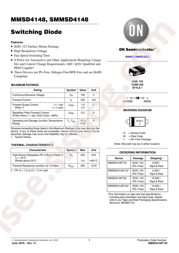 MMSD4148T3G