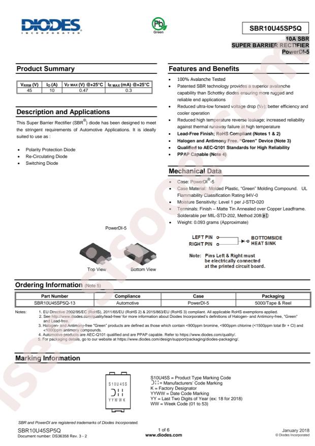 SBR10U45SP5Q-13