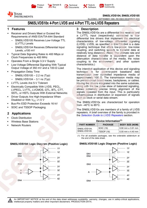 SN65LVDS104PWR