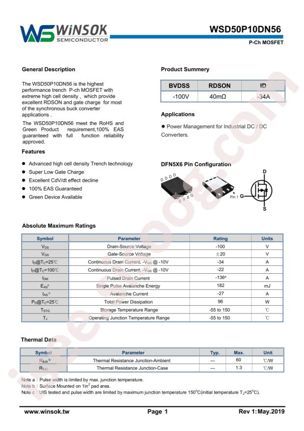 WSD50P10DN56