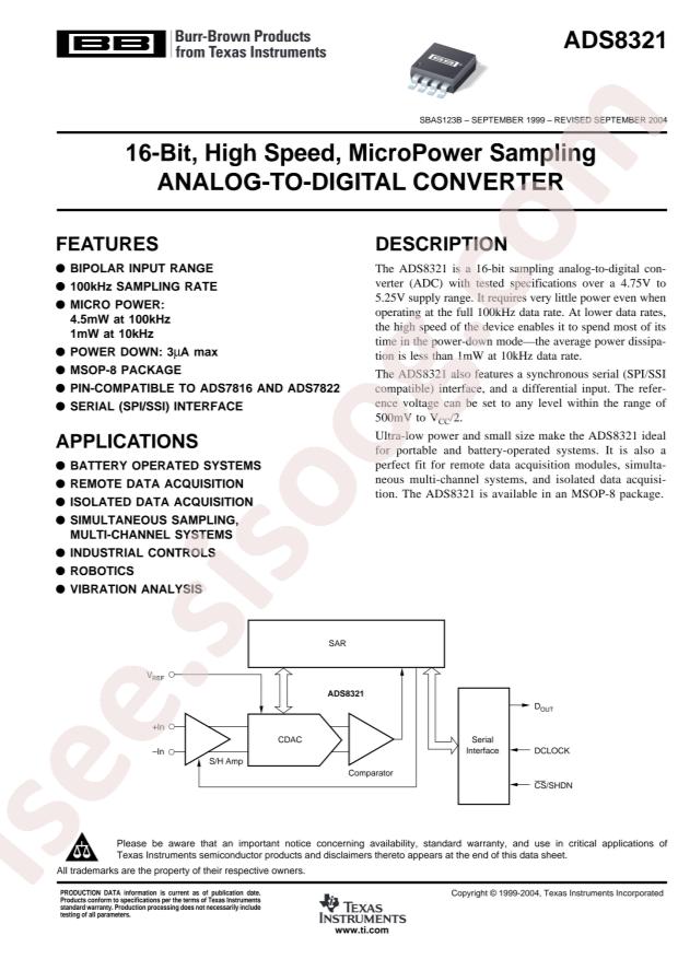ADS8321E/2K5