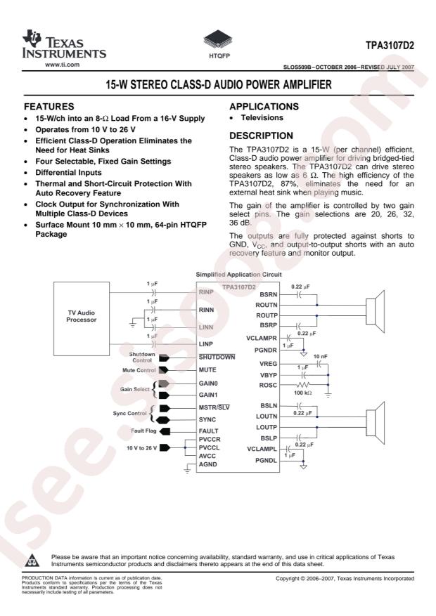 TPA3107D2PAPR