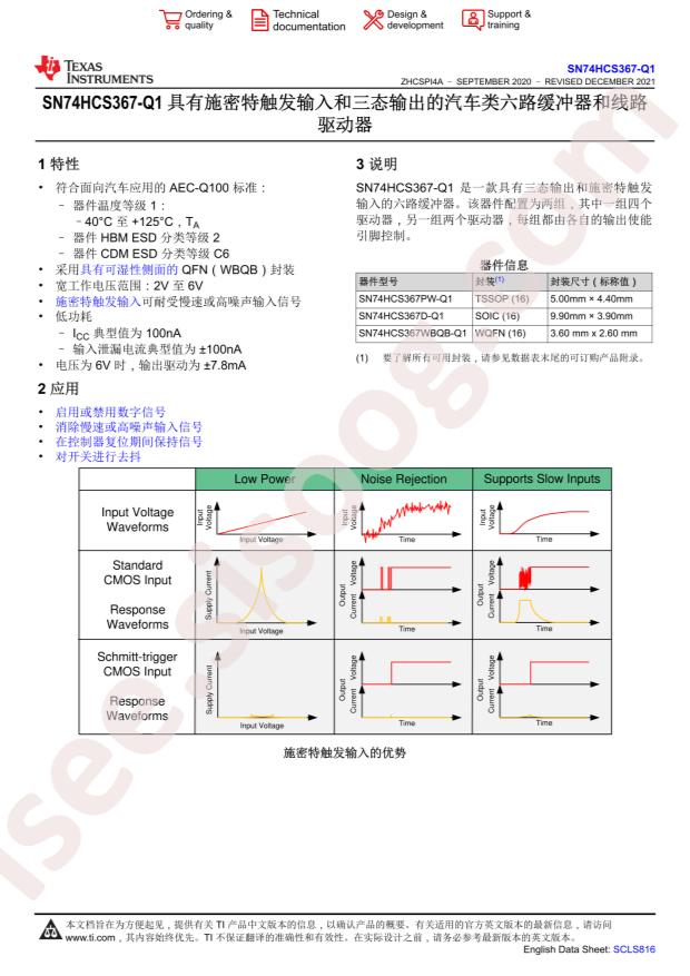 SN74HCS367QPWRQ1
