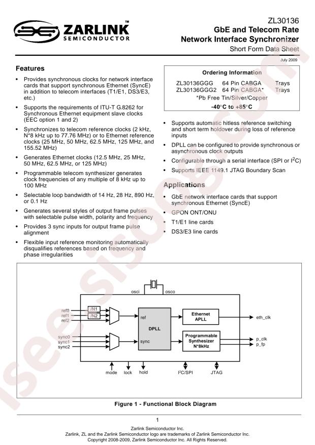 ZL30136GGG2