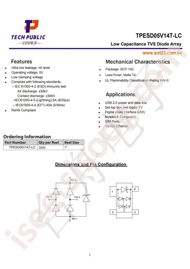 TPESD05V14T-LC