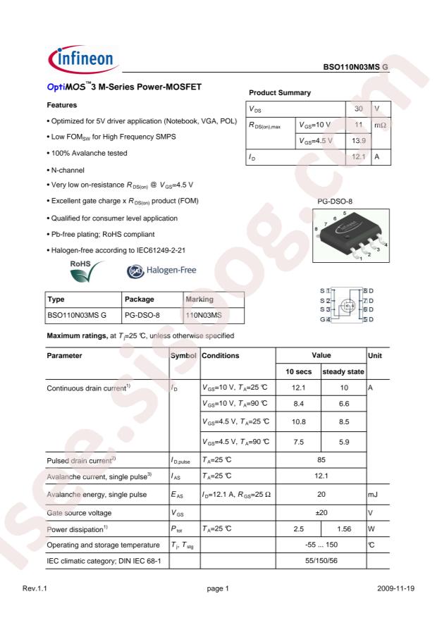 BSO110N03MSG