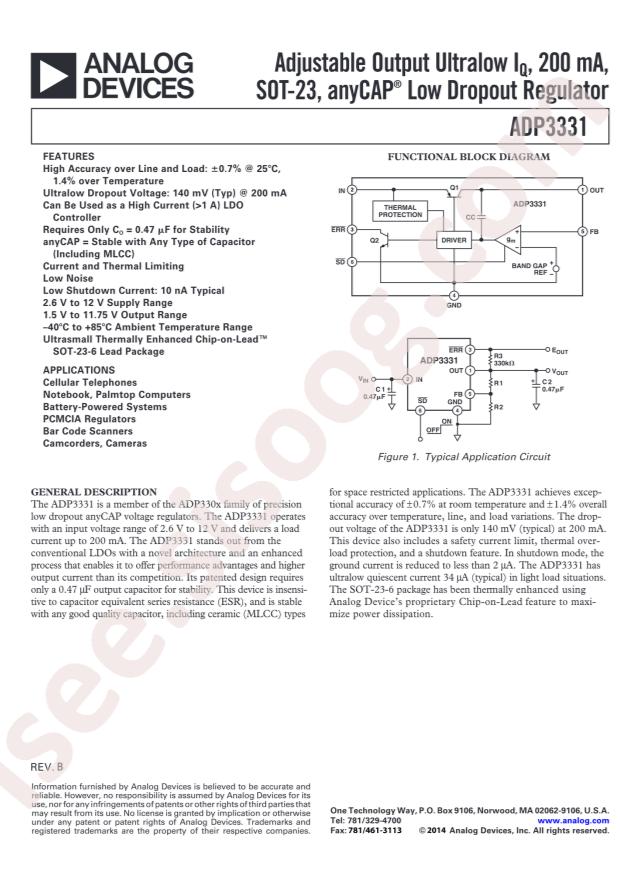 ADP3331ARTZ-REEL7