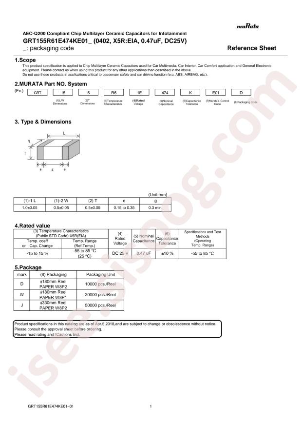 GRT155R61E474KE01D