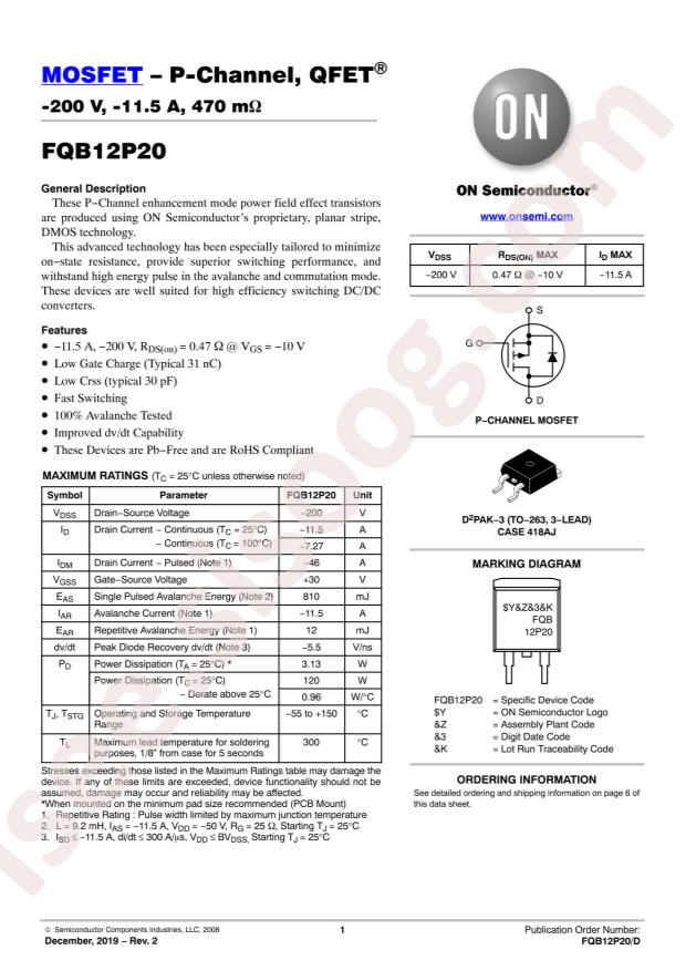FQB12P20TM