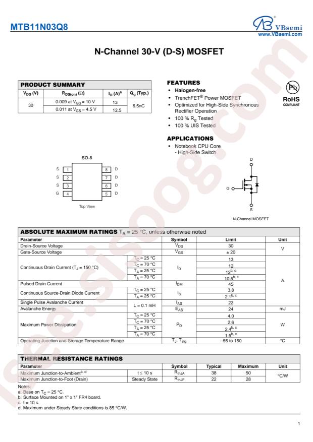 MTB11N03Q8-VB