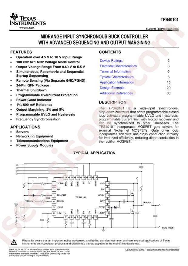 TPS40101RGER