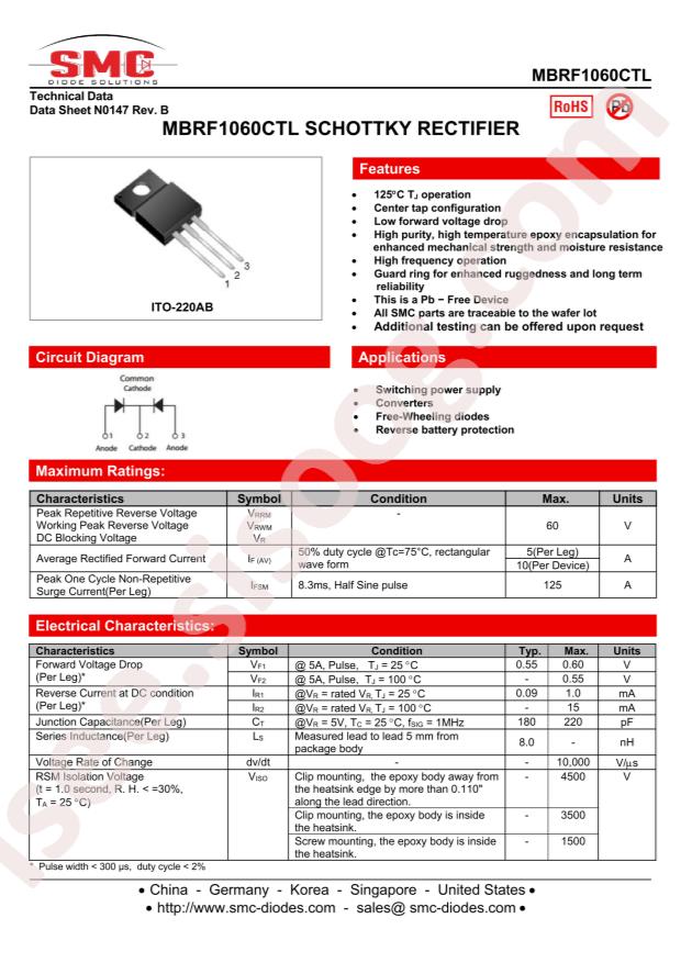 MBRF1060CTL