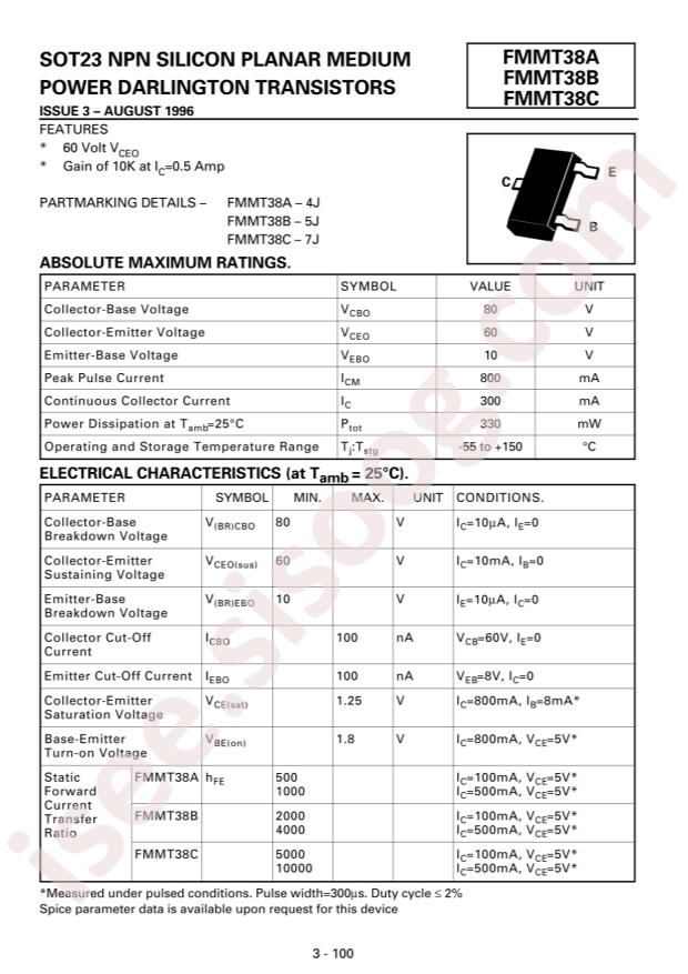 FMMT38CTA