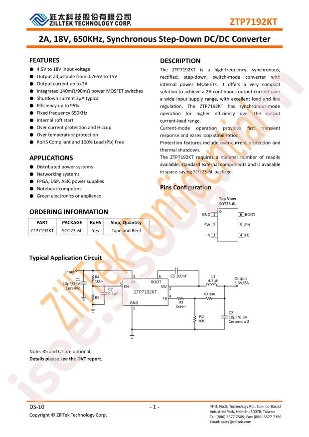 ZTP7192KT